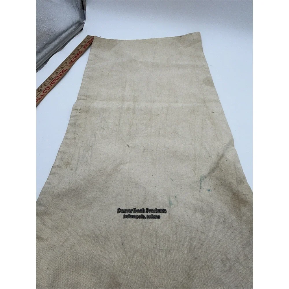First American Bank Rare Vintage Canvas Money Deposit Bag 13